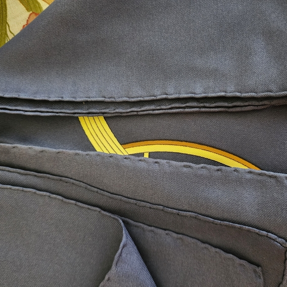 Hermes Vintage Carren 90 Silk Scarf "Springs" by Ledoux - Picture 8 of 15